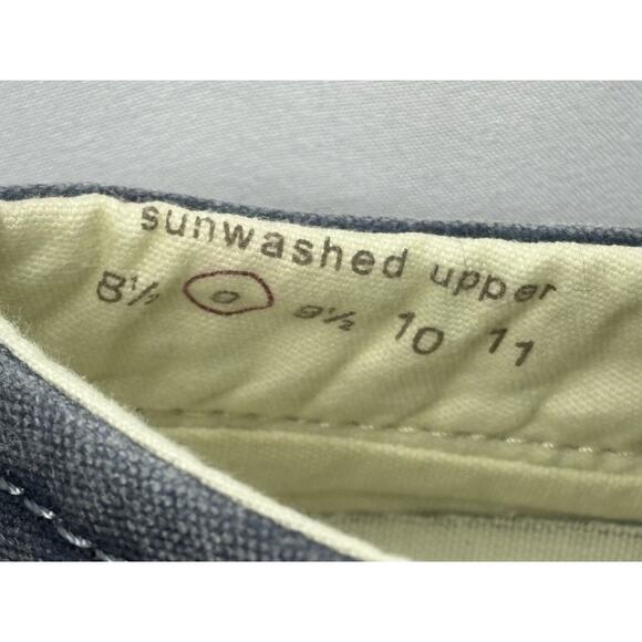 LL Bean Sunwashed Canvas Sneakers • NEW (no box) • Blue and White Women's 9 - Picture 6 of 11